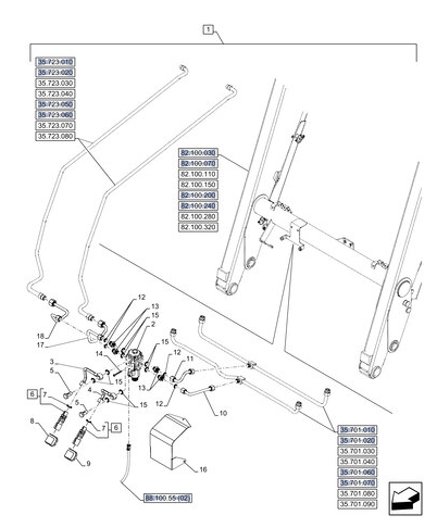 731200551 DIA  Loader 3RD Function KIT