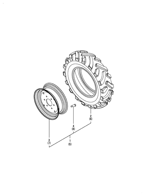 EX2900(CCY) - FRONT WHEEL TIRE