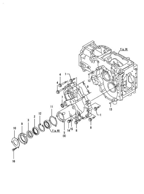 EX2900(CCY) - REAR HOUSING