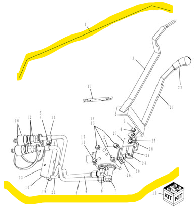 84171956 Rear Remote KIT