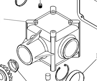 84222043 FINAL DRIVE HOUSING