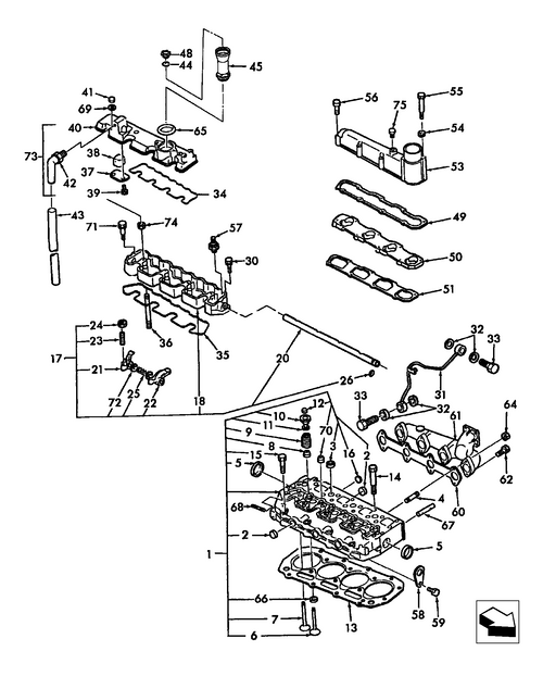 TC40 01.05  CYLINDER HEAD