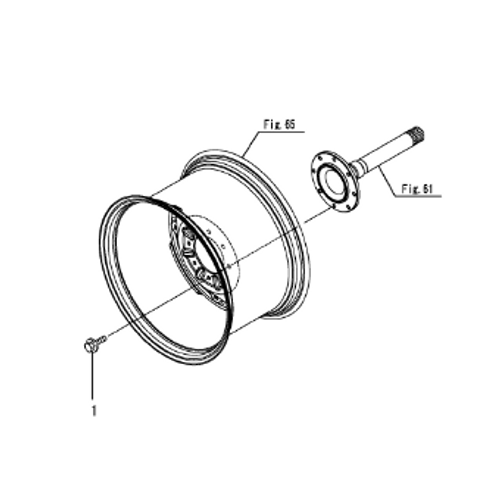 LX4500-0CNP5-M50000-067 HUB BOLT