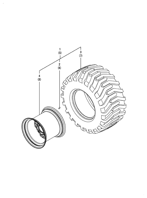 SC2400(CCY) - TIRE REAR R4