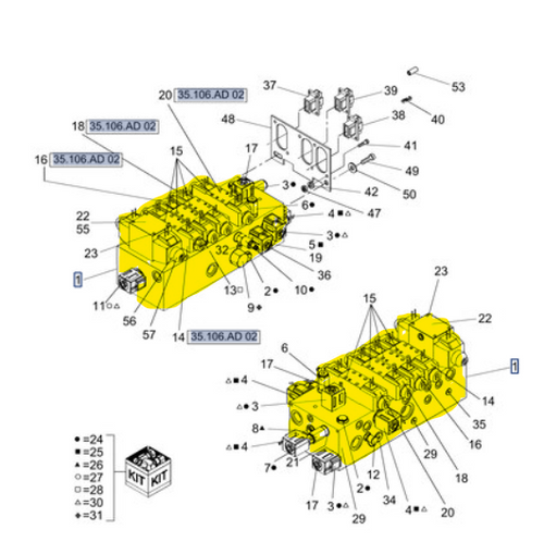 87050064 MANIFOLD VALVE