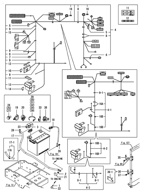 YT235 - WIRE HARNESS(ENGINE)(CABIN)