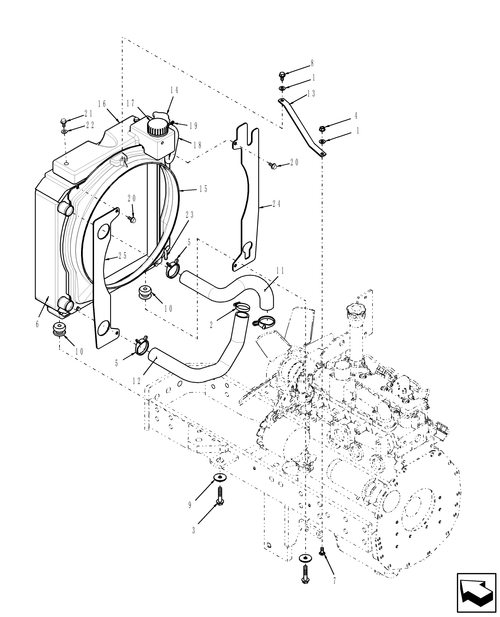 TC45A 02.02 - COOLING SYSTEM, RADIATOR