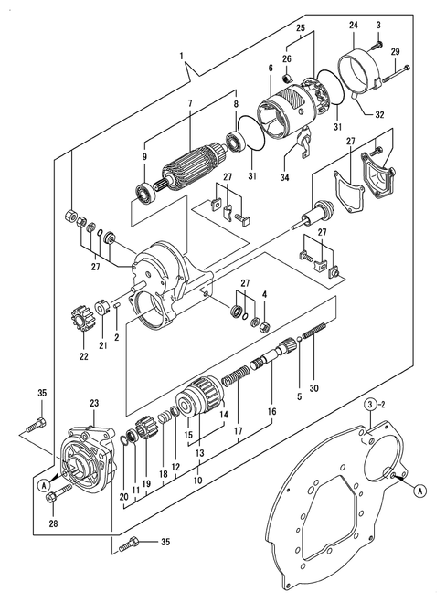 SC2450(CCY)-0CNP4-M95000-014 STARTING MOTOR