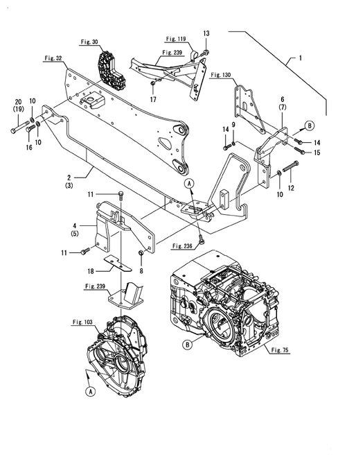 YT359 - BACKHOE FRAME