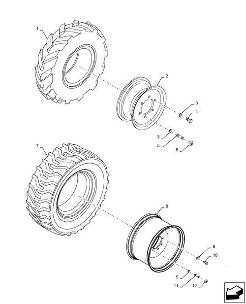 BOOMER 24 44.511.AG - WHEELS, FRONT