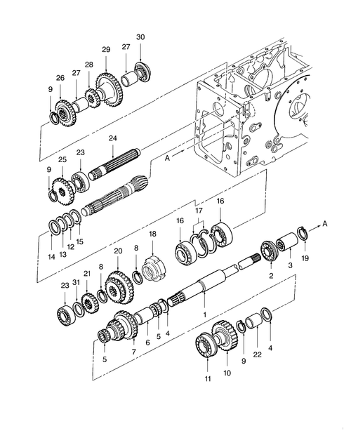 TC31DA 03.12 - REAR TRANSMISSION GEARS, W/HST