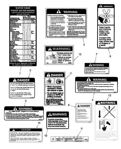 TC31DA 08.06 - DECALS, WARNING