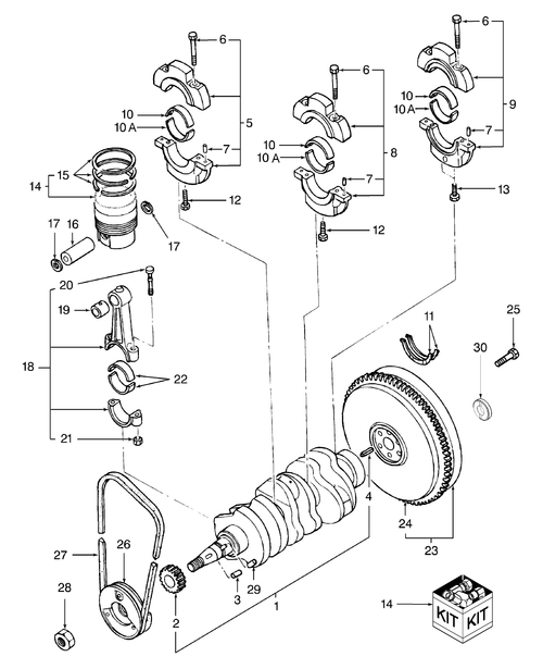 TC34DA-01.04 - CRANKSHAFT & PISTONS