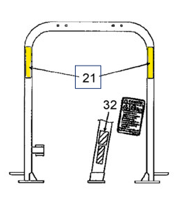 SBA385150241 Red Reflective Decal