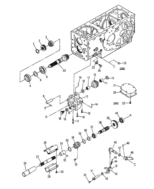 TC35A-03.15 - FWD DROP BOX AND DRIVE SHAFT