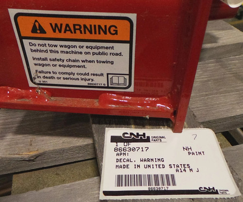86630717 DECAL, WARNING