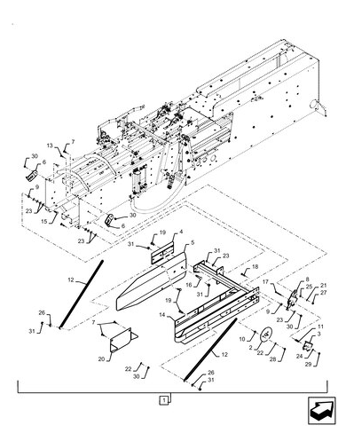87482000 DIA Quarter Turn Bale Chute Kit