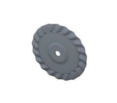 47654443 Earth Metal® VT Wave Disk - Crimp Center