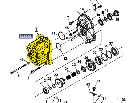 SBA322800290 TRANSMISSION, HYDROS