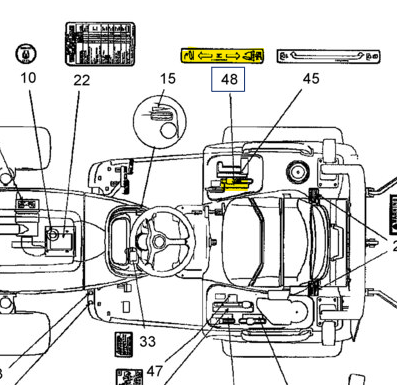 SBA390372542 DECAL -Hydraulic Power Lift
