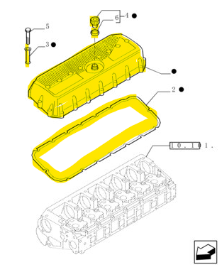 504033053 Cylinder Head Cover Assembly