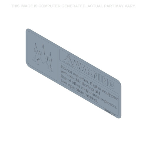 87803277 WARNING DECAL