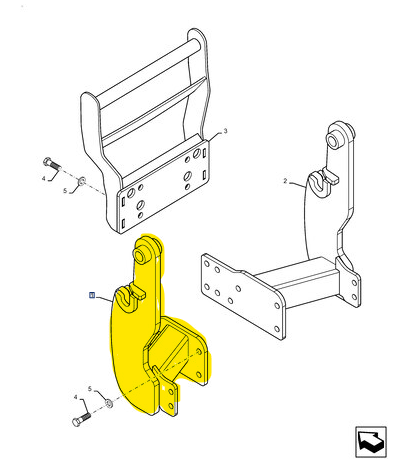 MT40377956 MOUNTING FRAME - LH