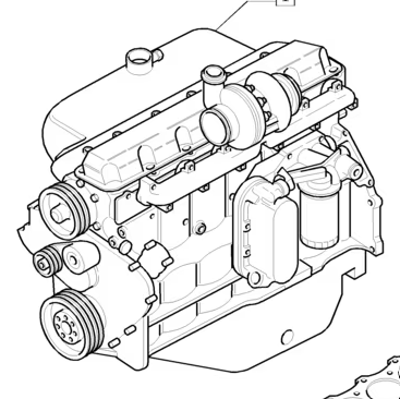 84215969R REMAN-SHORT ENGINE