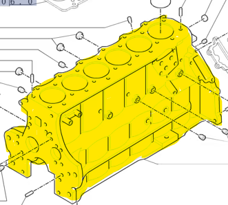 87802609 CYLINDER BLOCK