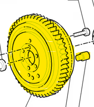 87802598 ENGINE FLYWHEEL