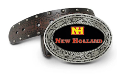 ZJD1066 New Holland Western Logo Enamel Belt Buckle