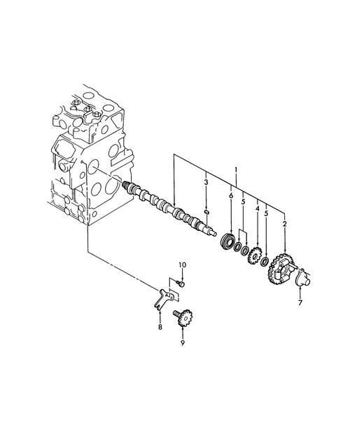 Diagram of all the parts for the TC55DA-01.02 - CAMSHAFT at BRIM:Parts.