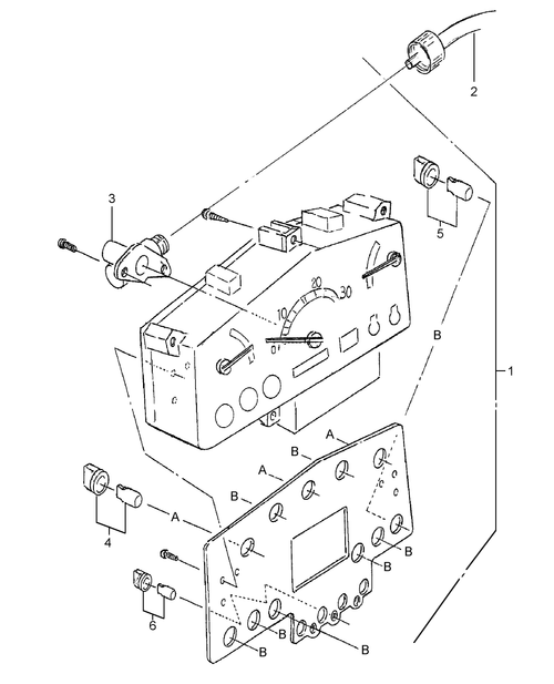 Diagram of all the parts for the TC55DA-06.02.01 - INSTRUMENT PANEL at BRIM:Parts.