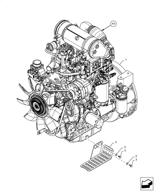 Workmaster 60 - ENGINE, ASSY, 60HP