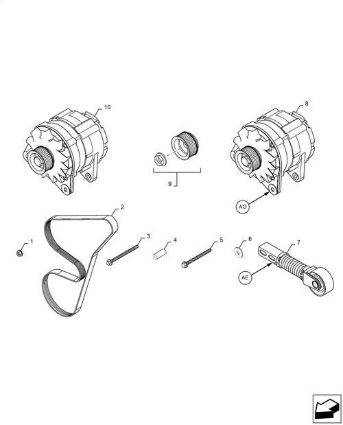 Workmaster 60 - ALTERNATOR, COMPONENTS