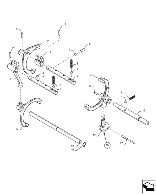 Workmaster 60-21.140.AE[06] - TRANSMISSION, GEAR SHAFT, 8X8 SYNCHRO
