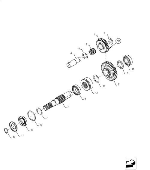 Workmaster 60 - DROP BOX, ASSY, PTO, 4WD