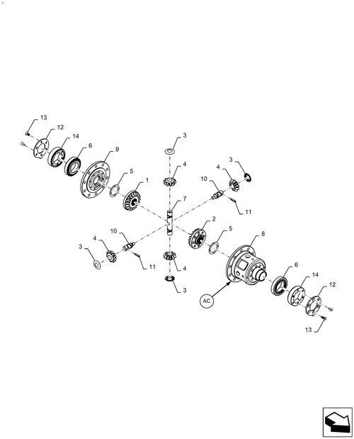 Workmaster 60 - DIFFERENTIAL GEAR, ASSY
