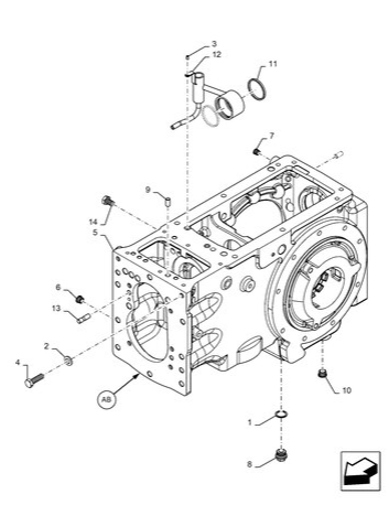 Workmaster 60 - AXLE HOUSING, REAR
