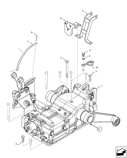 Workmaster 60 - HYDRAULIC LIFT, ASSY, GROUP, 750CC W/ FCV & RVO