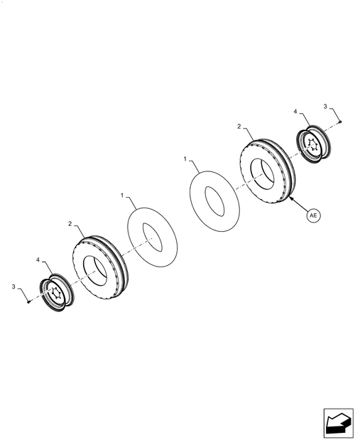 Workmaster 60 - FRONT, WHEEL ASSY, 2WD