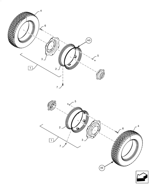 Workmaster 60 - FRONT, WHEEL, ASSY, 4WD