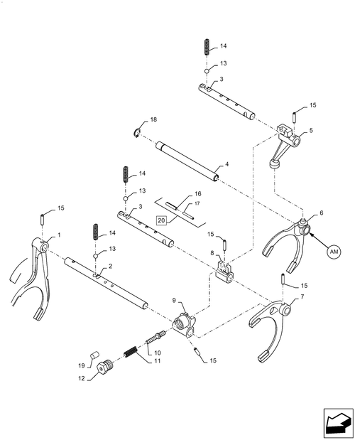 Workmaster 60 - TRANSMISSION, GEAR - SHIFTING