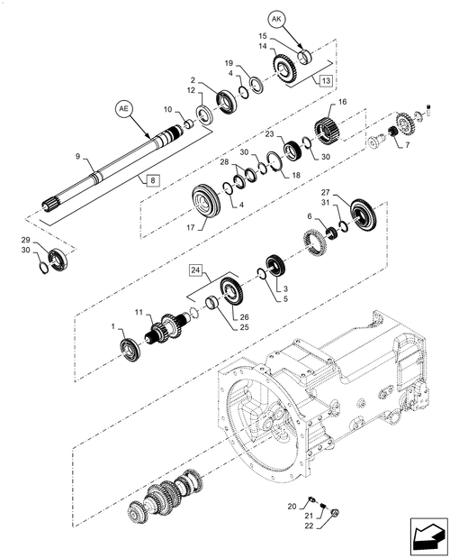 Workmaster 60 - TRANSMISSION, GEAR