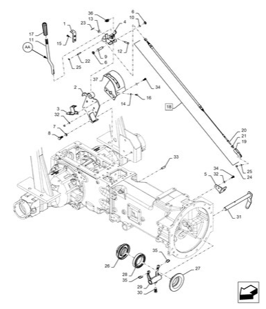 Workmaster 60 - PTO, LINKAGE, ASSY