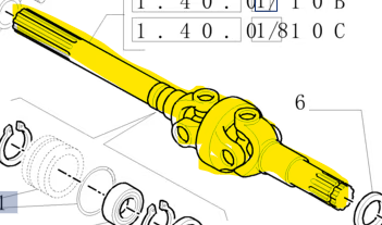 5174475 ARTICULATED SHAFT