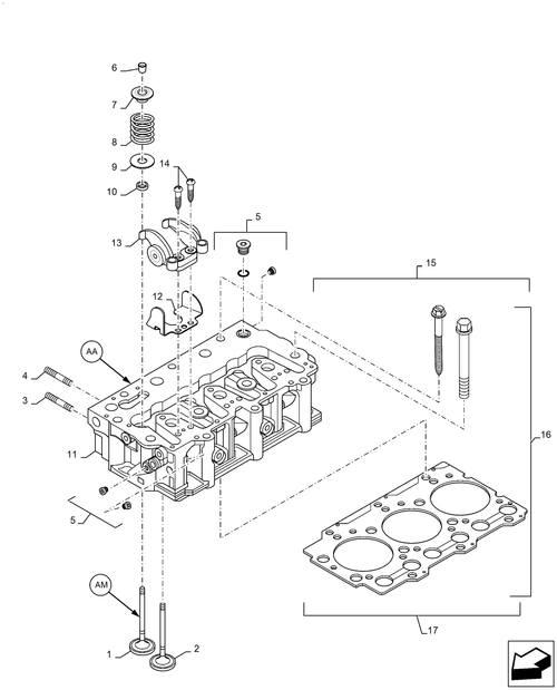 Workmaster 70-10.101.AA[01] - VAR - 338176081, 338176082, 338177082, 338177084, CYLINDER HEAD ; (Var) 338176081, 338176082, 338177082, 338177084