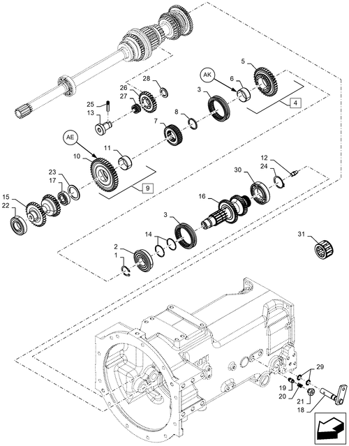Workmaster 70-21.140.AK[02] - VAR - 337893081, TRANSMISSION, GEAR, USE FOR MY 17 ; (Var) 337893081