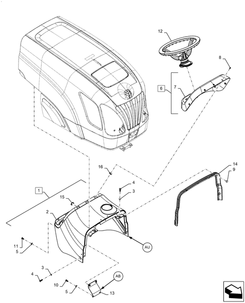 Workmaster 70-90.100.AU[01] - VAR - 337906081, HOOD, FRONT, REAR ; (Var) 337906081