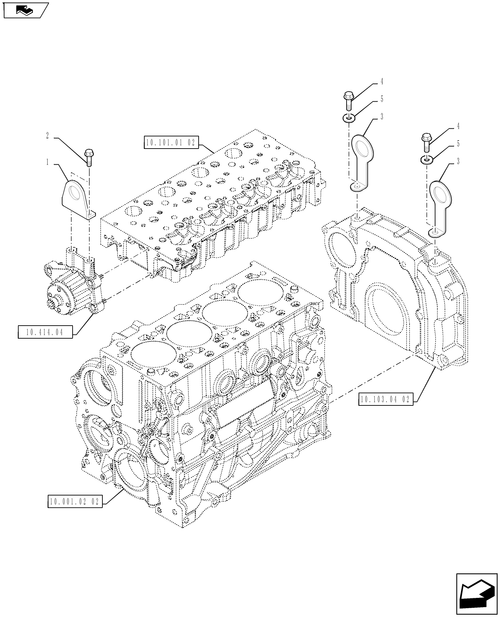 Workmaster 75 (10-16)-10.001.AK[01] - LIFT HOOKS, ENGINE